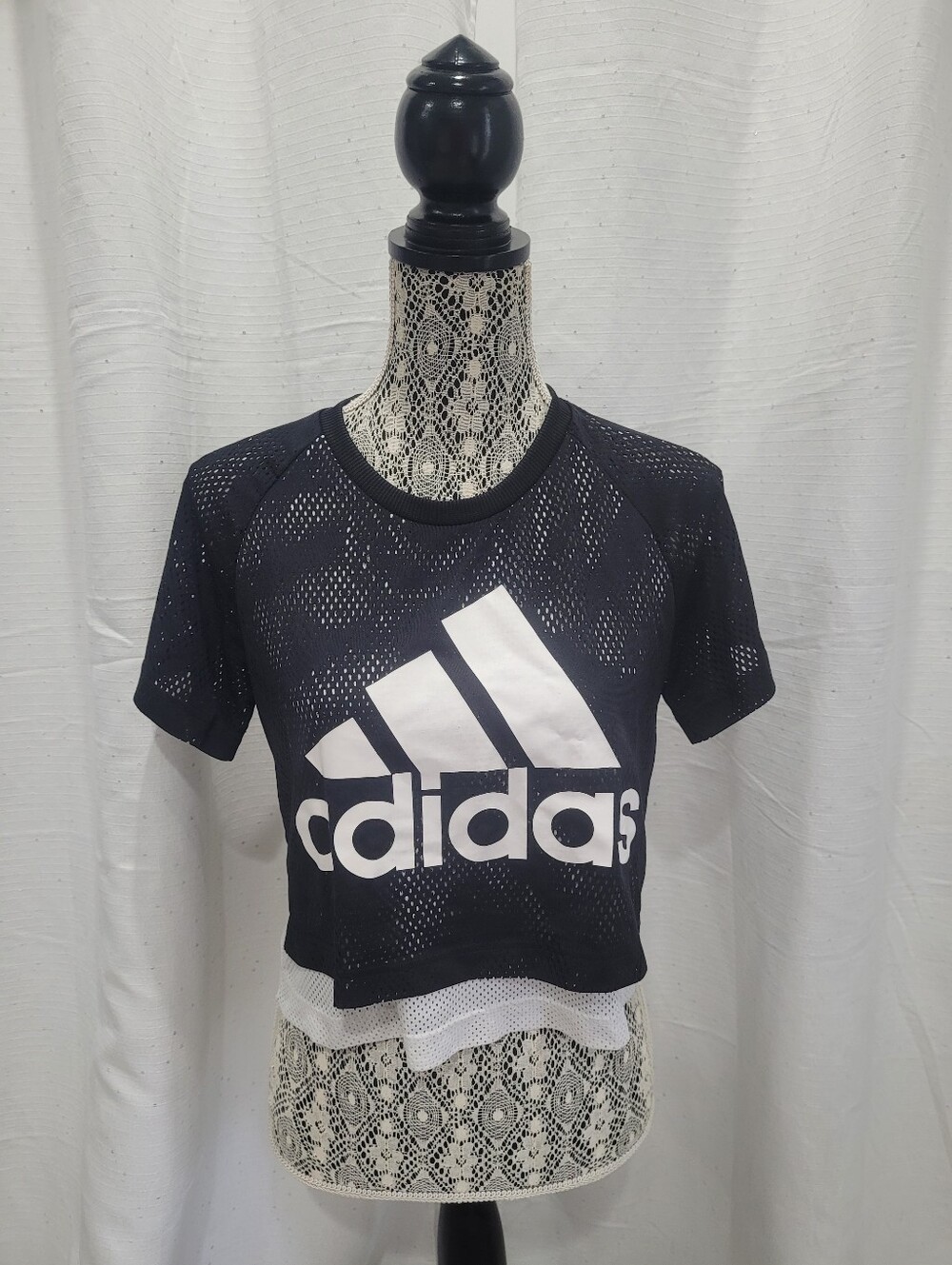 ADIDAS Mesh Double Layered Shirt Size Small